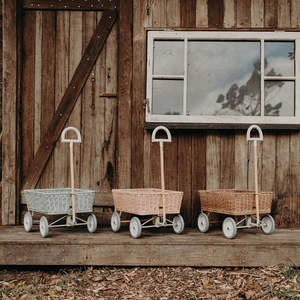 Olli EllaKids Olli Ella Rattan Wonder Wagon - Vintage Blue - Image 9
