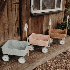 Olli EllaKids Olli Ella Rattan Wonder Wagon - Vintage Blue - Image 10