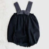 Pequeno ToconKids Pequeno Tocon Baby One Piece Bubble Knit Romper - Black