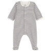 Petit BateauKids Petit Bateau Bodyjama Pyjamas With Feet - Navy Blue Stripes