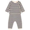Petit BateauKids Petit Bateau Baby Lagym Two Piece Set - Navy Blue Stripes
