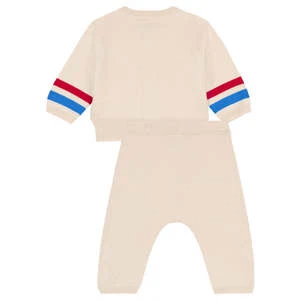 Petit BateauKids Petit Bateau Baby Two Piece Set Cream With Stripes - Multi - Image 4