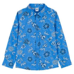 Petit BateauKids Petit Bateau Child Bingo Shirt - Blue Bandana Print