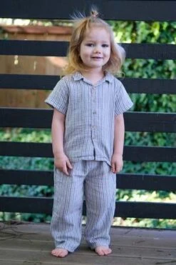 My Little CozmoKIDS My Little Cozmo Roman Organic Gauze Shirt - Grey