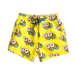 STELLA MCCARTNEYKids Stella McCartney Baby Swim Shorts - Yellow With Go Print