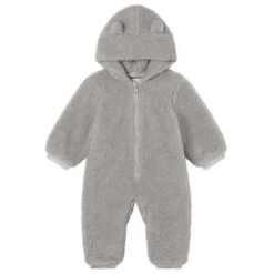 STELLA MCCARTNEYKids STELLA MCCARTNEY Baby Teddy Hooded Jumpsuit - Grey