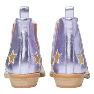 STELLA MCCARTNEYKids STELLA MCCARTNEY Child Glitter Stars Boots - Silver - Image 4