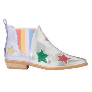 STELLA MCCARTNEYKids STELLA MCCARTNEY Child Glitter Stars Boots - Silver