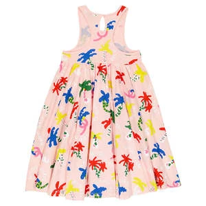 STELLA MCCARTNEYKids Stella McCartney Child Good Vibes Dress - Pink With Palms Print - Image 2