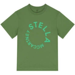 STELLA MCCARTNEYKids STELLA MCCARTNEY Child Logo Disc T Shirt - Green