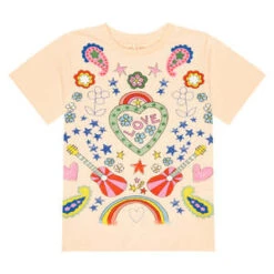 STELLA MCCARTNEYKids Stella McCartney Love To Dream T-shirt - Peach Pink