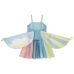 STELLA MCCARTNEYKids Stella McCartney Sunshine Fairy Tulle Dress With Wings - Multicolour - Image 3
