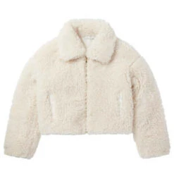 STELLA MCCARTNEYKids STELLA MCCARTNEY Child Teddy Cropped Jacket - White