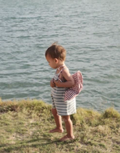 Summer & StormKids Summer & Storm Striped Terry Towel Playsuit