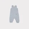 CaramelKids Caramel Swordfish Baby Romper - Blue/Ivory Stripe
