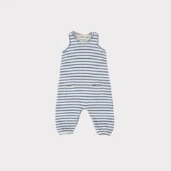 CaramelKids Caramel Swordfish Baby Romper - Blue/Ivory Stripe