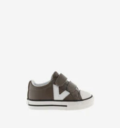Victoria ShoesKids Victoria Shoes Tribu Double Velcro Trainers - Taupe
