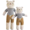 BlablaKids Blabla Tweedy Bear Chestnut Knit Doll