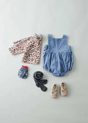 CaramelKids Caramel WINDSOR BABY ROMPER - CORNFLOWER BLUE - Image 2