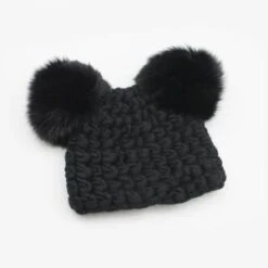 Mischa LampertKids Mischa Lampert Store XL Poms Mickey Beanies - Black
