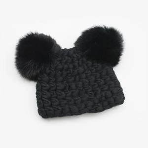 Mischa LampertKids Mischa Lampert Store XL Poms Mickey Beanies - Black