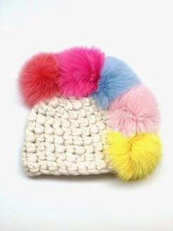 Mischa LampertKids Mischa Lampert Xl Poms Unicorn Pohawk Beanies - Multi