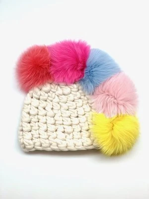Mischa LampertKids Mischa Lampert Xl Poms Unicorn Pohawk Beanies - Multi